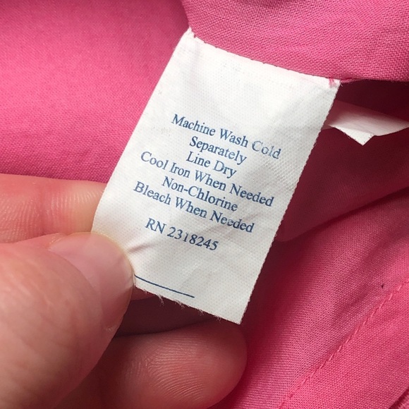 Vineyard Vines By Shep Ian Pink Pineapple Print Scalloped Hem Girls Size 10 - Picture 11 of 11